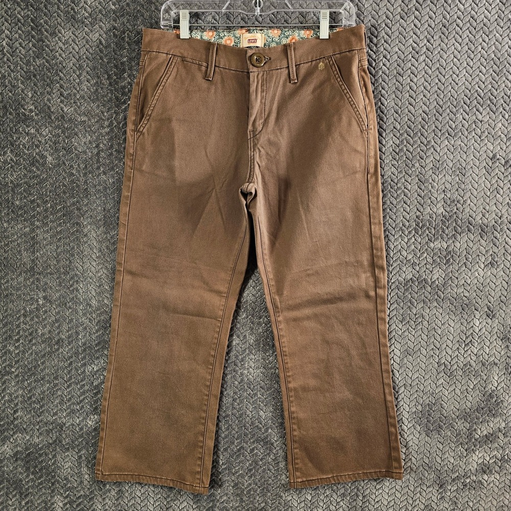 Levi's Tab Twills Women's Brown Cropped Pants Size‎ 6